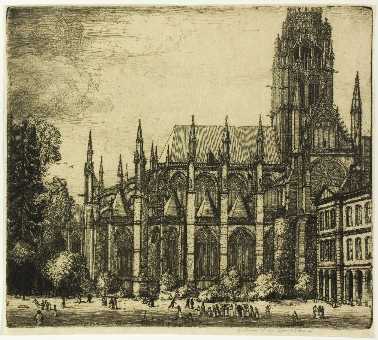 St. Ouen, Rouen von Donald Shaw MacLaughlan