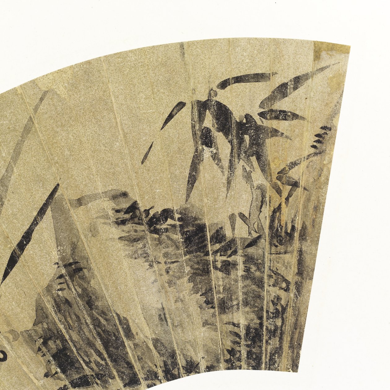 (Detail) Orchideen, Pilze und Felsen von Dong Qichang