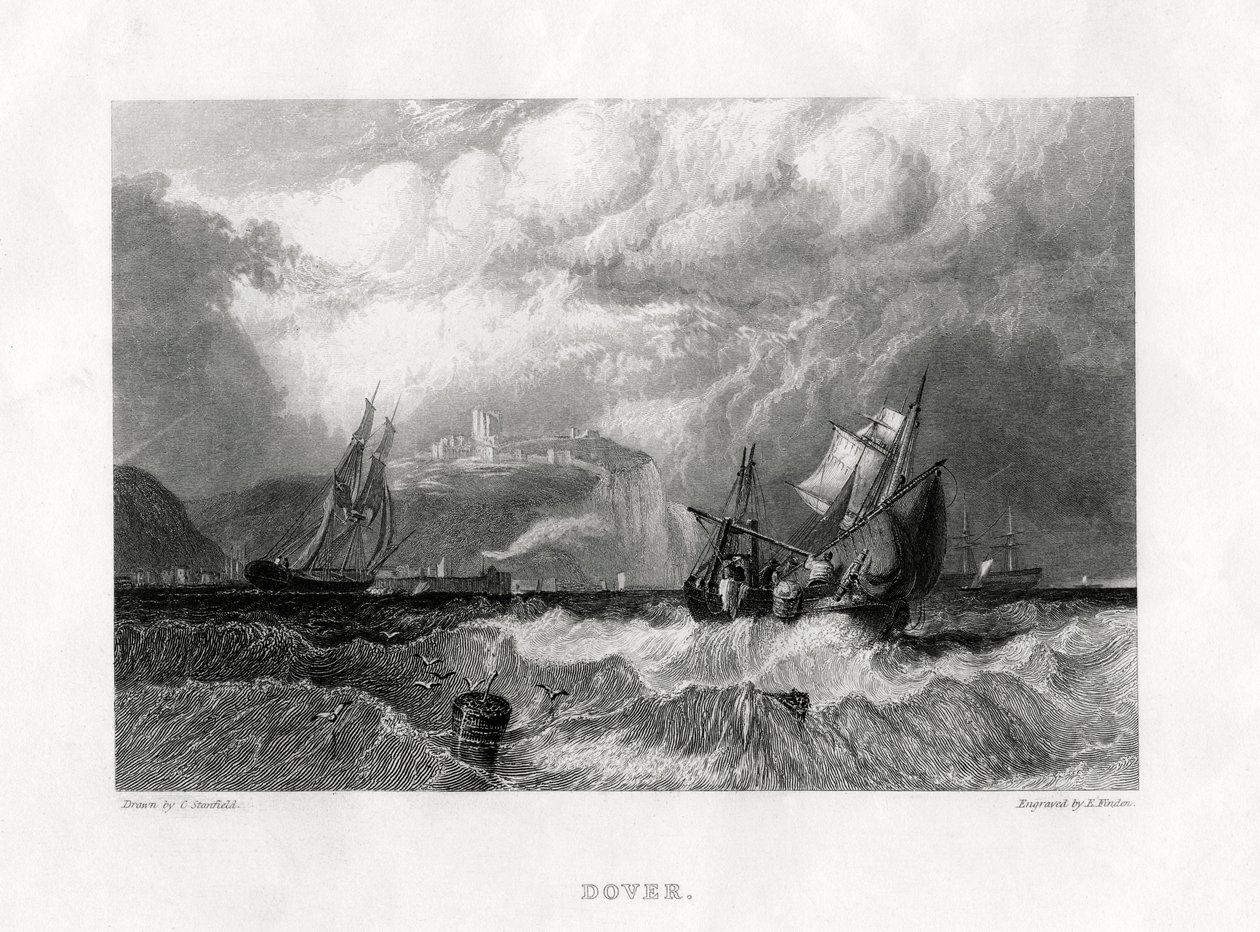 Dover, Kent, 1860 von E. Finden