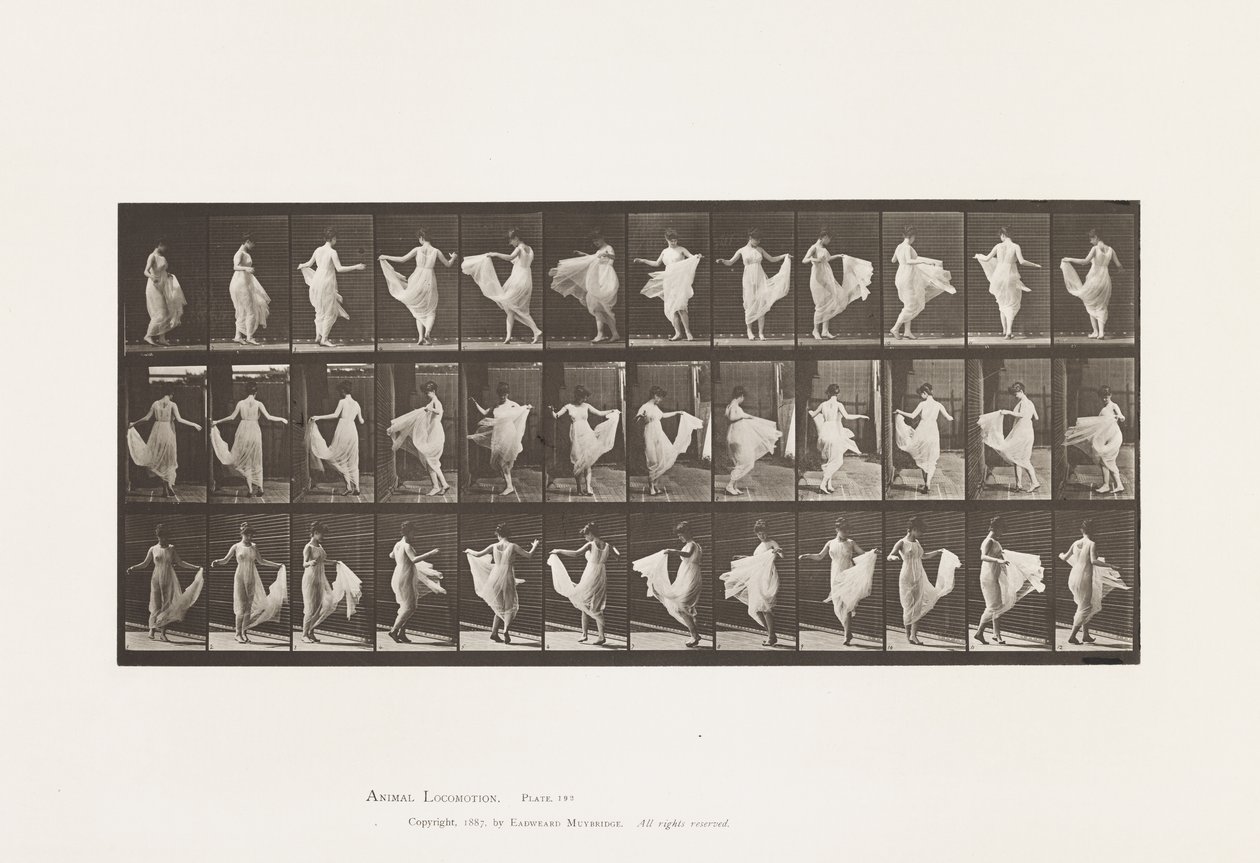 Tafel 192. Tanzen (fantasievoll) von Eadweard Muybridge