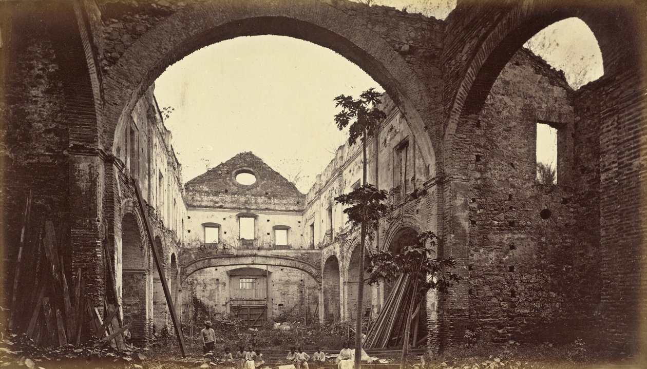 Ruinen der Kirche von Santo Domingo-Panama von Eadweard Muybridge