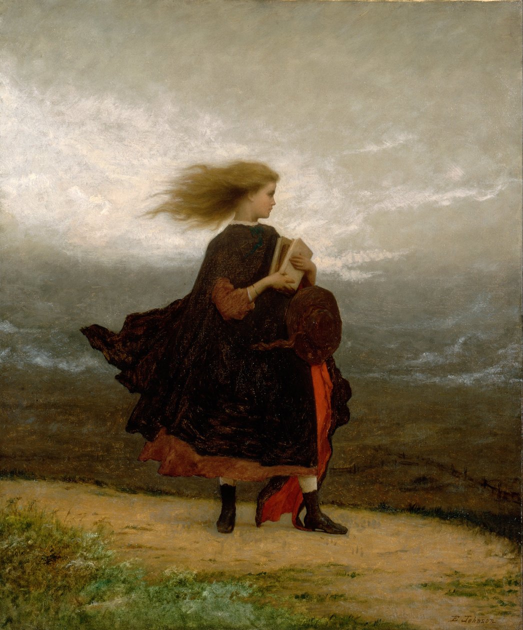 Das Mädchen, das ich zurückgelassen habe von Eastman Johnson