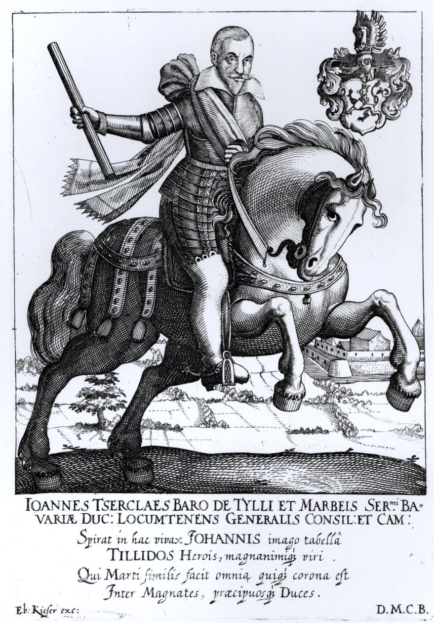 Johann Tserclaes, Graf von Tilly (1559-1632) von Eberhard Kieser