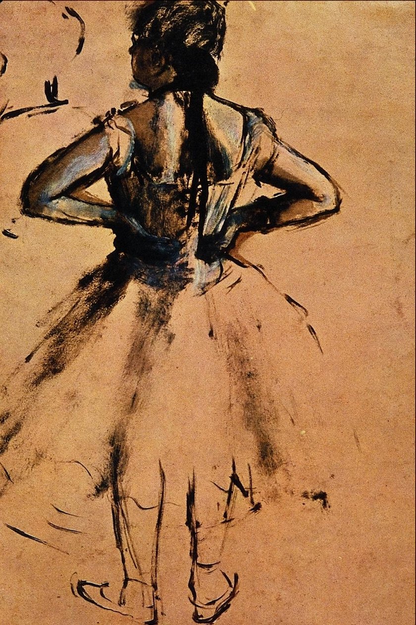 Hände auf den Hüften von Edgar Degas