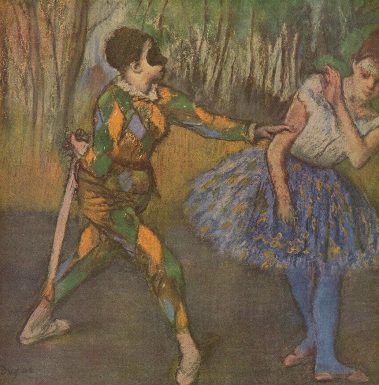 Harlekin und Colombine von Edgar Degas