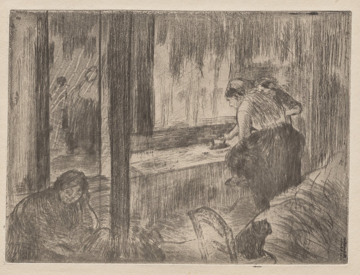 Die Wäscherinnen von Edgar Degas