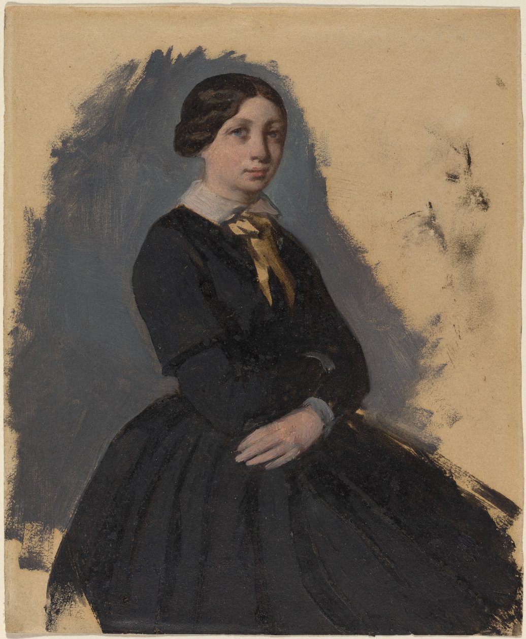 Junge Frau in Schwarz, 1861-1865 von Edgar Degas
