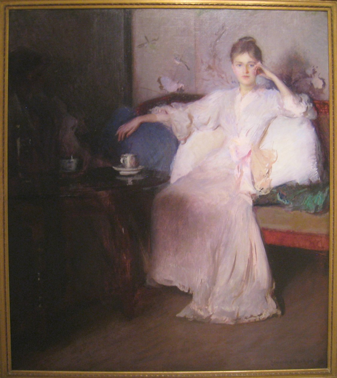 Arrangement in Pink und Grau Nachmittagstee von Edmund Charles Tarbell