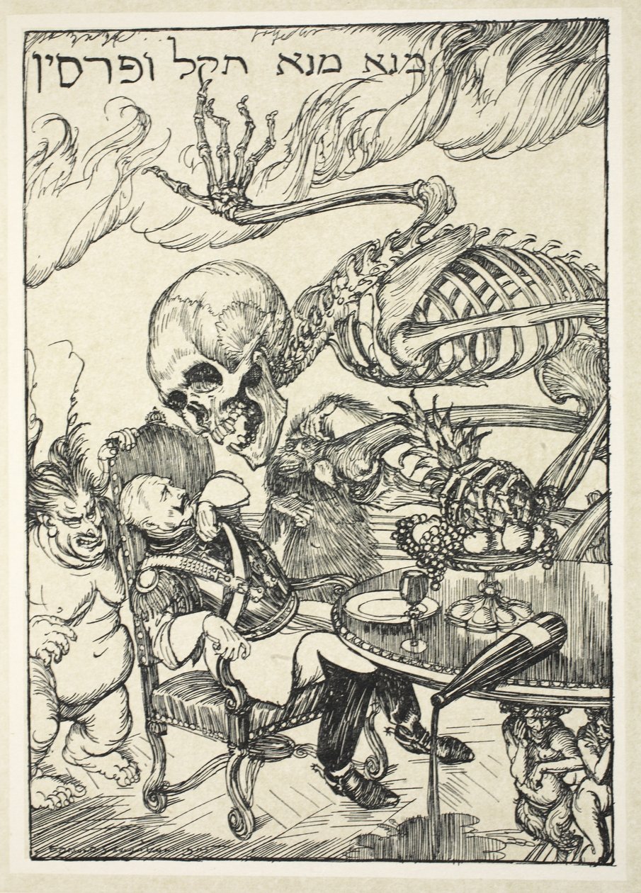 Die Schrift an der Wand, Illustration aus 