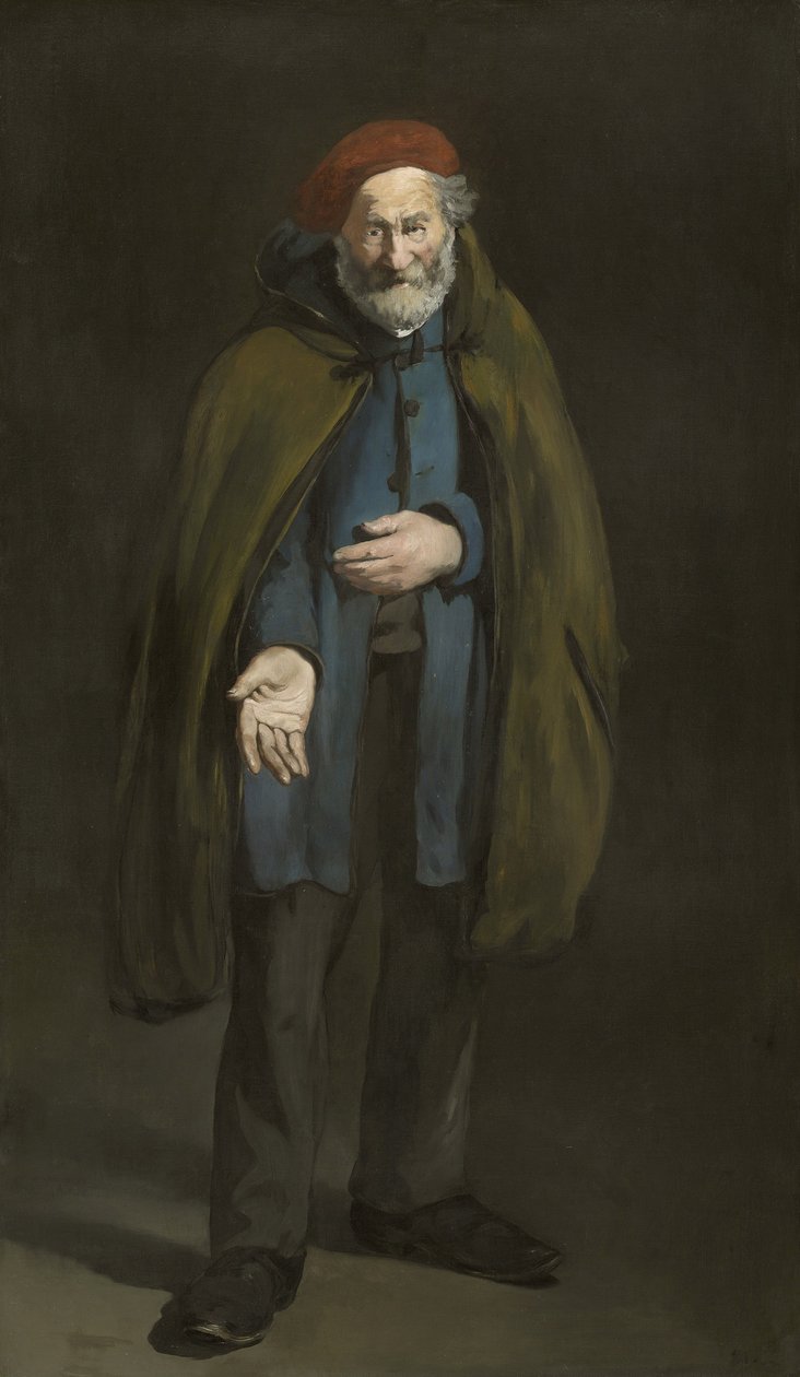 Bettler mit einem Duffelmantel von Édouard Manet