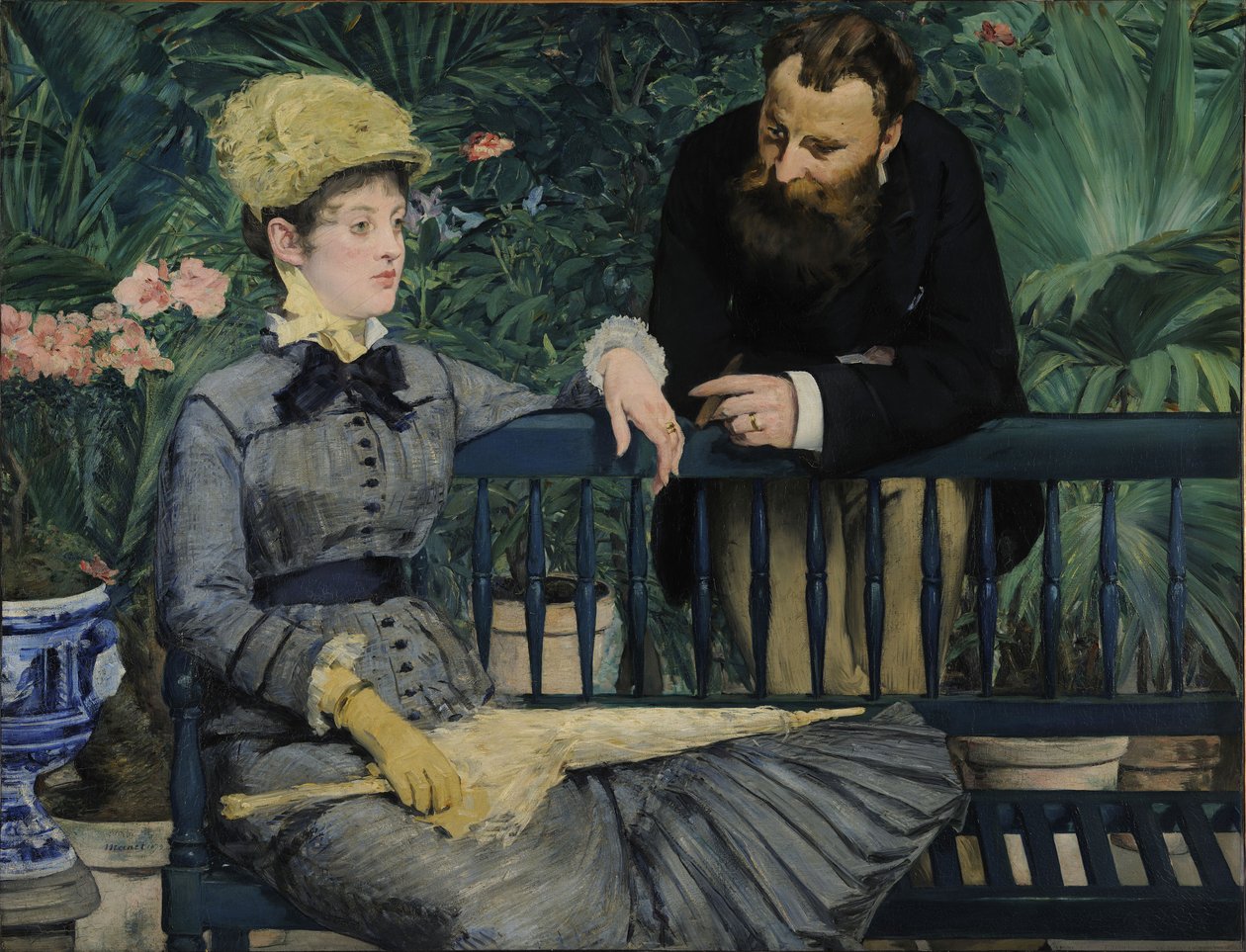 Im Wintergarten von Édouard Manet