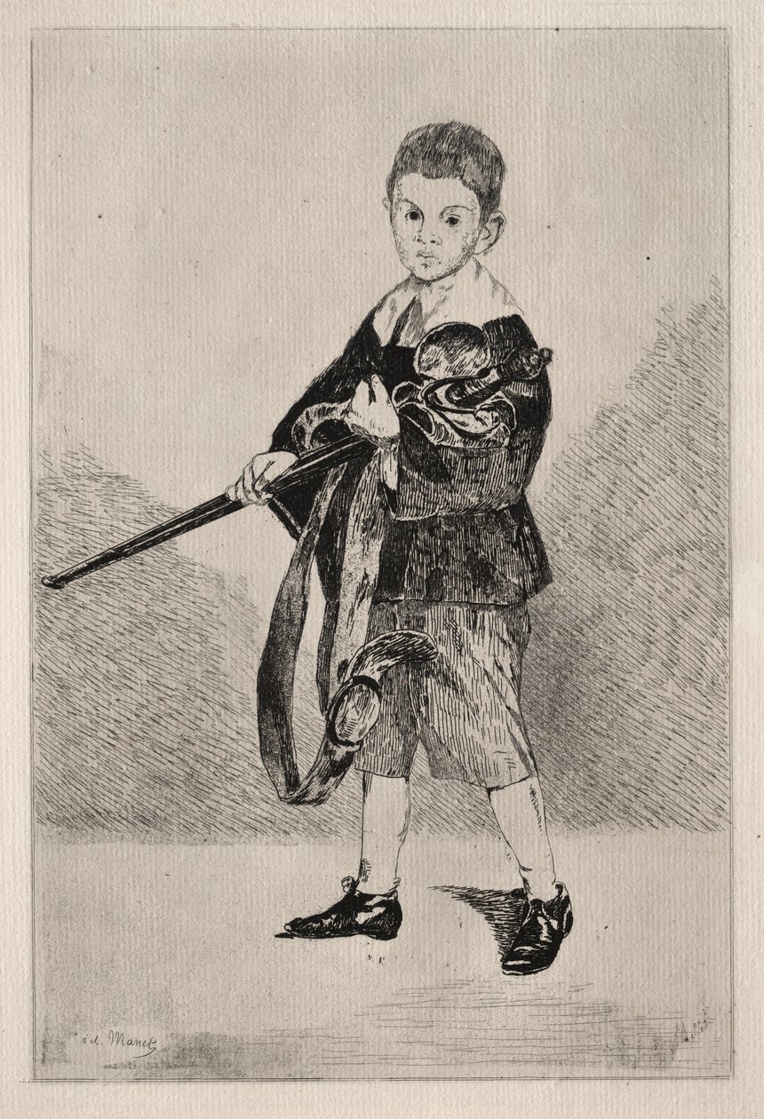Der Junge mit einem Schwert von Édouard Manet