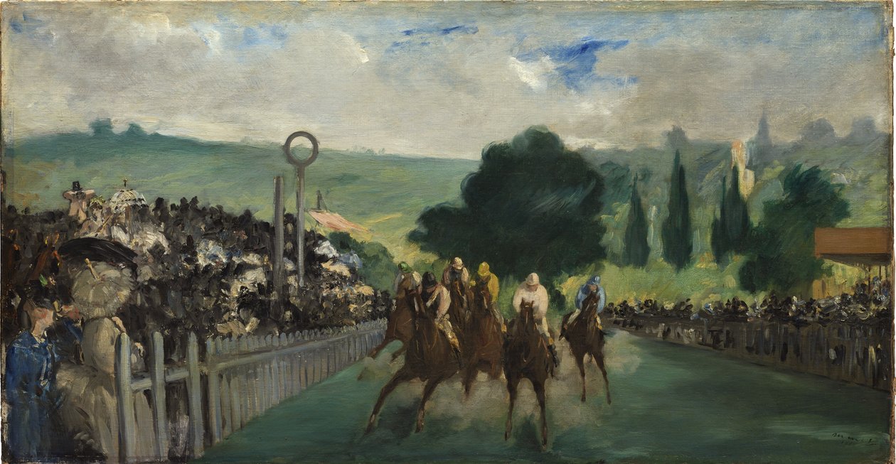 Die Rennen in Longchamp, 1866 von Édouard Manet