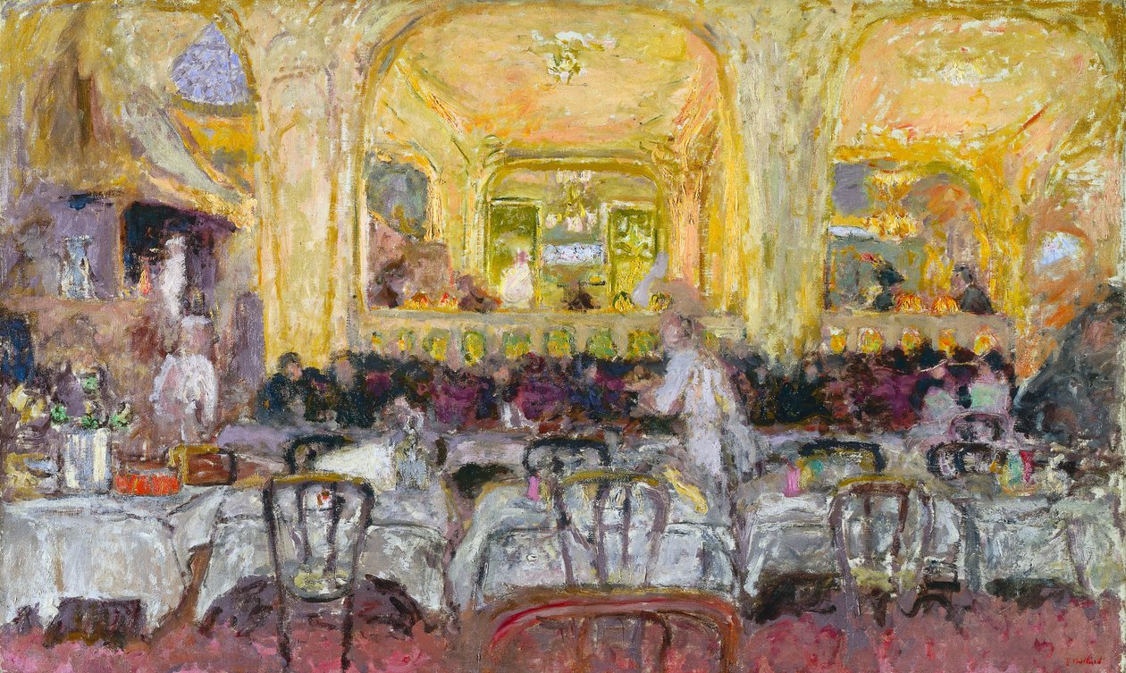 Café Wepler, ca. 1908-10, überarbeitet 1912 von Edouard Vuillard