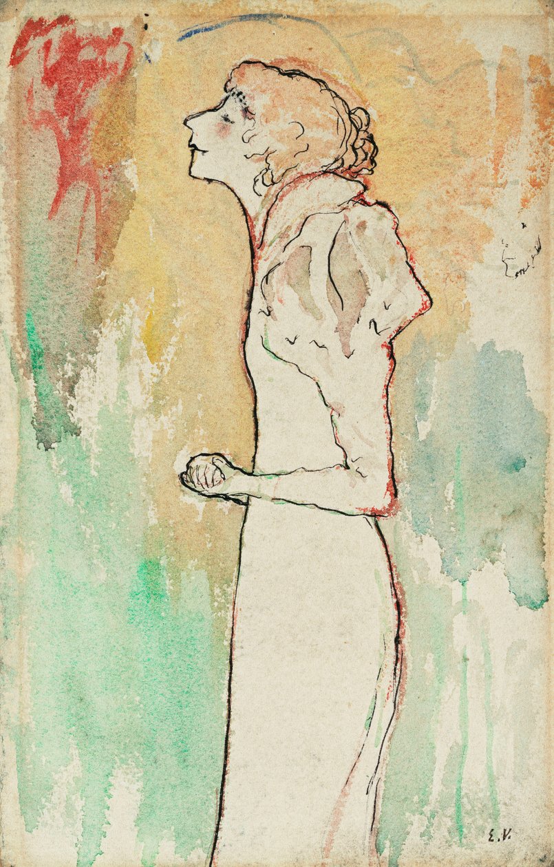 Sängerin, ca. 1891-92 von Edouard Vuillard