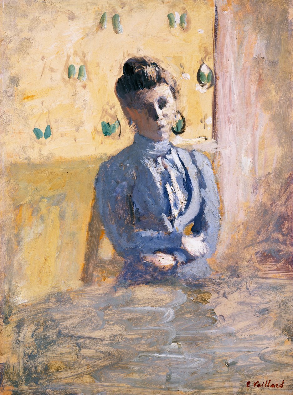 Sitzende Frau in Blau, ca. 1899 von Edouard Vuillard
