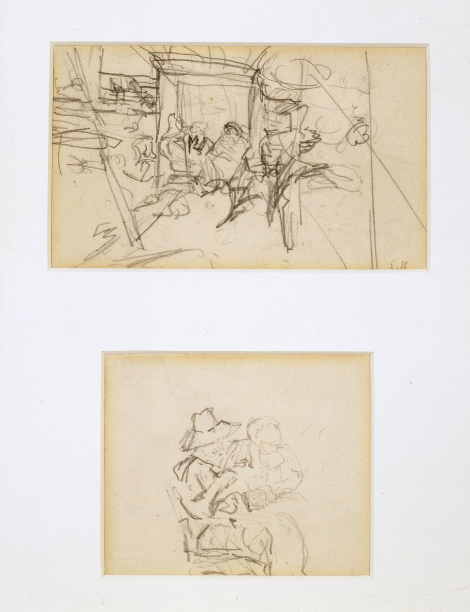 Zwei Studien für Das Zelt von Edouard Vuillard