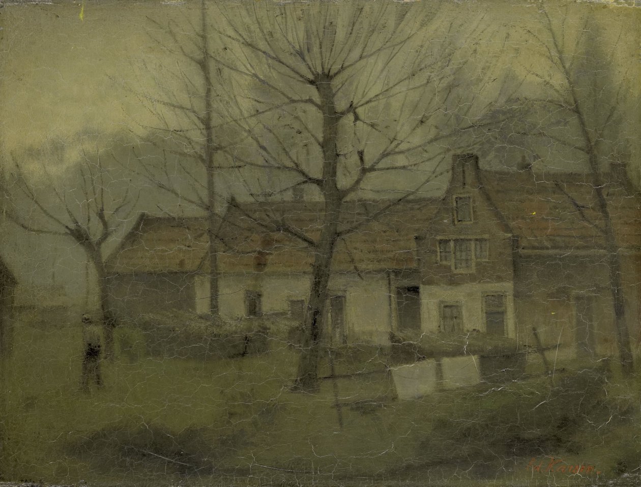 Häuser in einem Dorf von Eduard Karsen