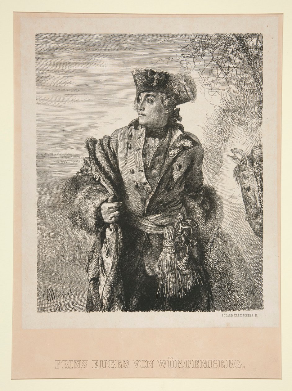 Porträt von Prinz Eugen von Württemberg von Eduard Kretzschmar