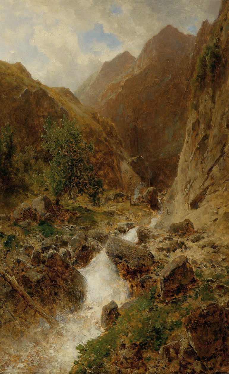 Wildbach von Eduard Peithner von Lichtenfels