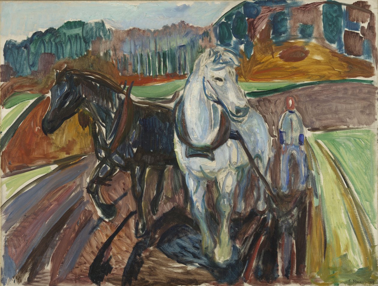 Herbstpflügen von Edvard Munch