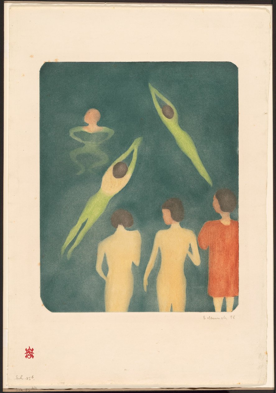 Jungen beim Baden von Edvard Munch