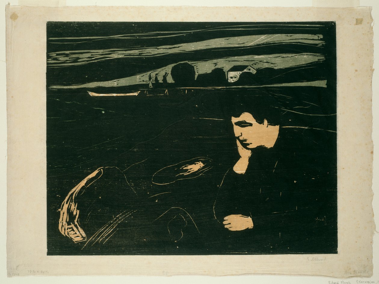Melancholie III von Edvard Munch