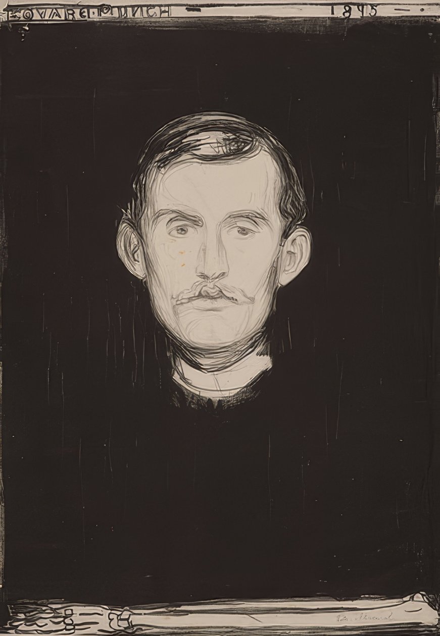 Selbstbildnis von Edvard Munch
