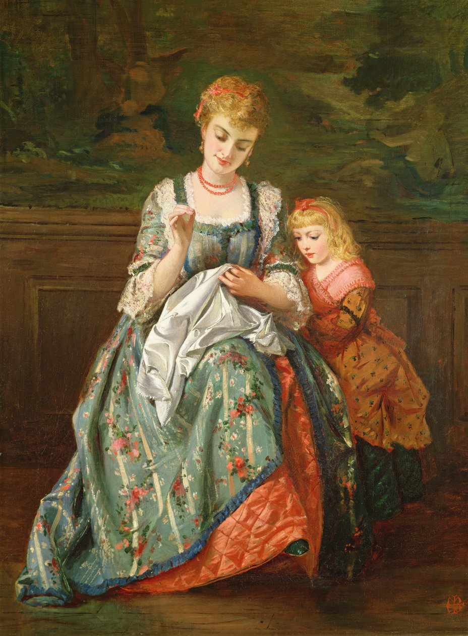 Die Nähstunde von Edward Charles Barnes