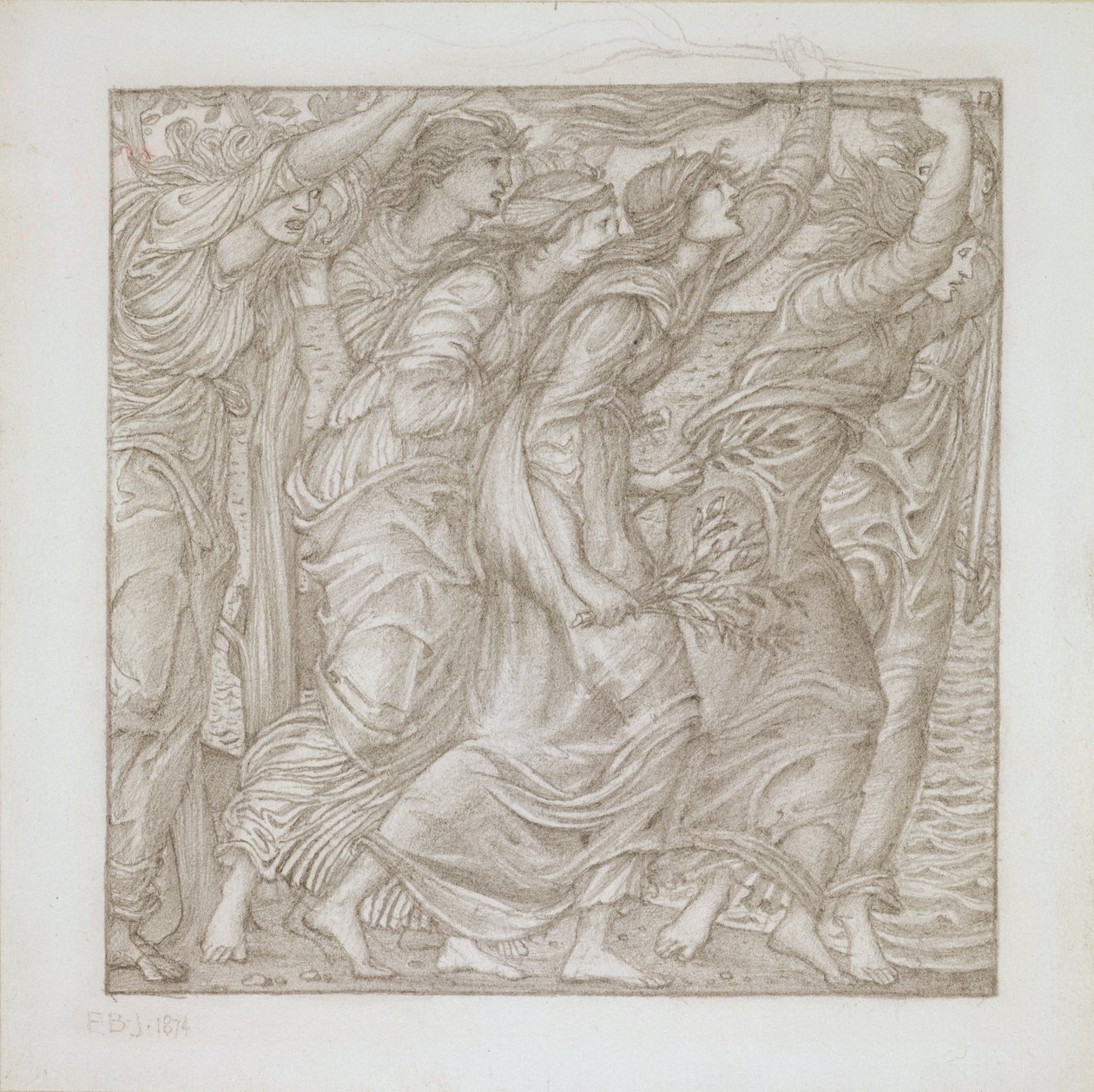 Nr. 1183-5 Das Verbrennen der Schiffe, Illustration für Virgils 