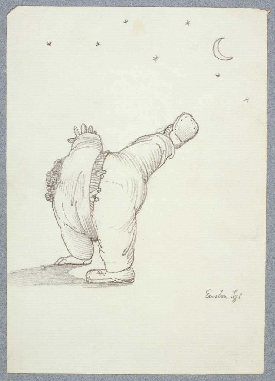 William Morris (1834-96) macht ein Rad, von Mond- und Sternenlicht betrachtet, aus einem Album von Zeichnungen von Edward Burne Jones