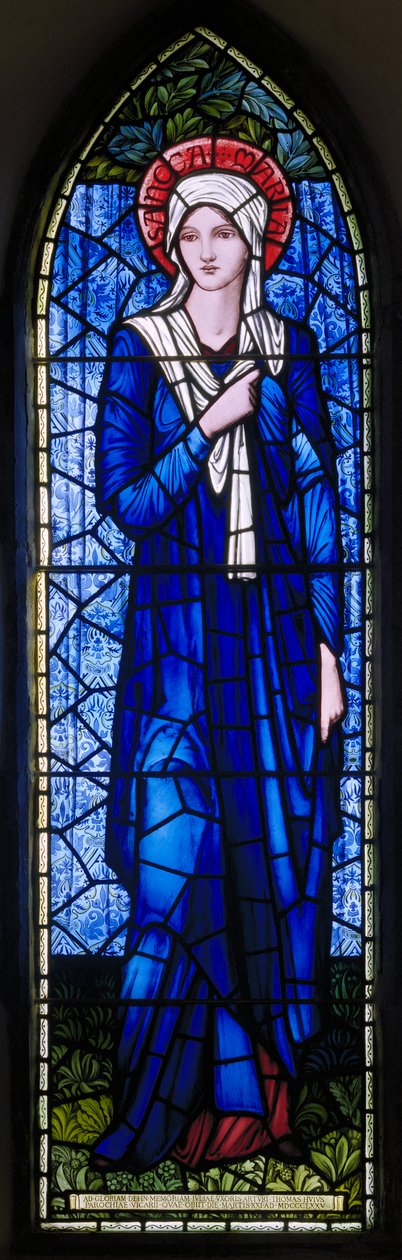 Rottingdean, St Margaret, Morris & Co., Edward Burne-Jones, Die Jungfrau Maria, 1894 von Edward Burne Jones