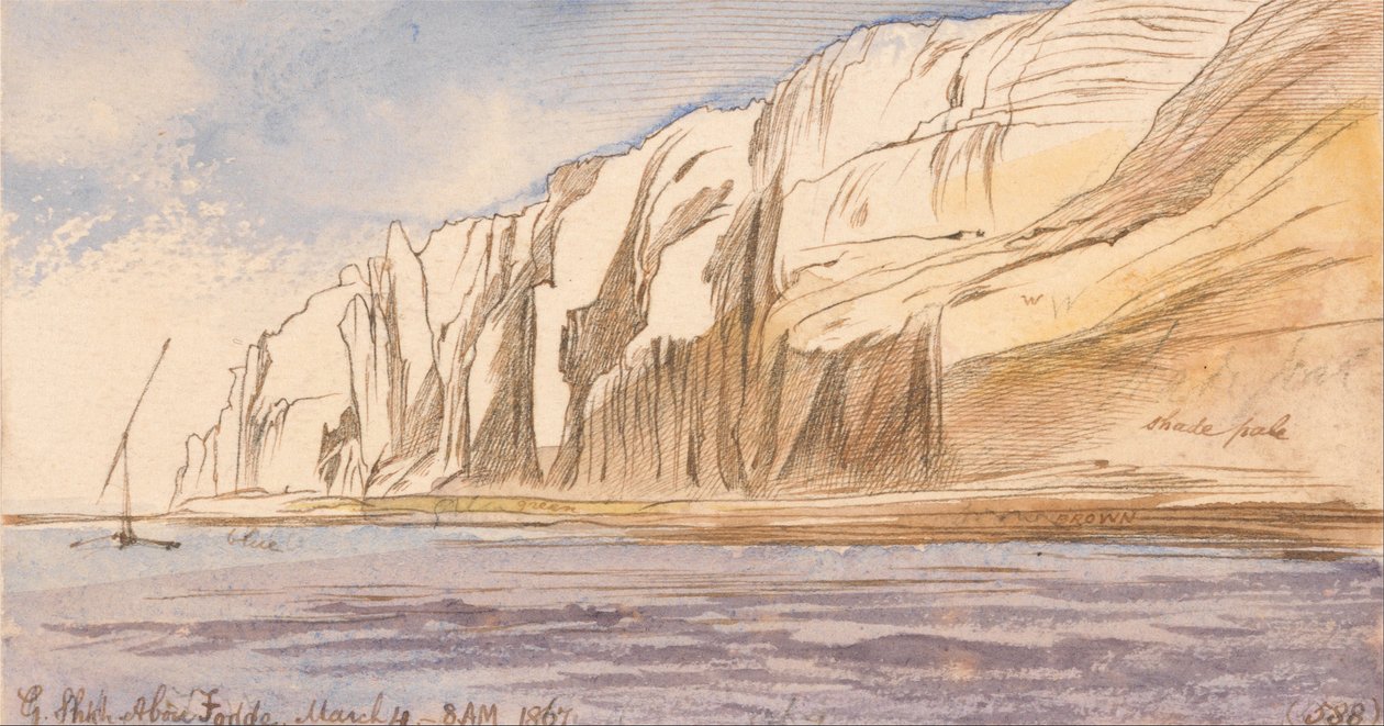 Gebel Sheikh Abu Fodde, 8:00 Uhr, 4. März 1867 von Edward Lear