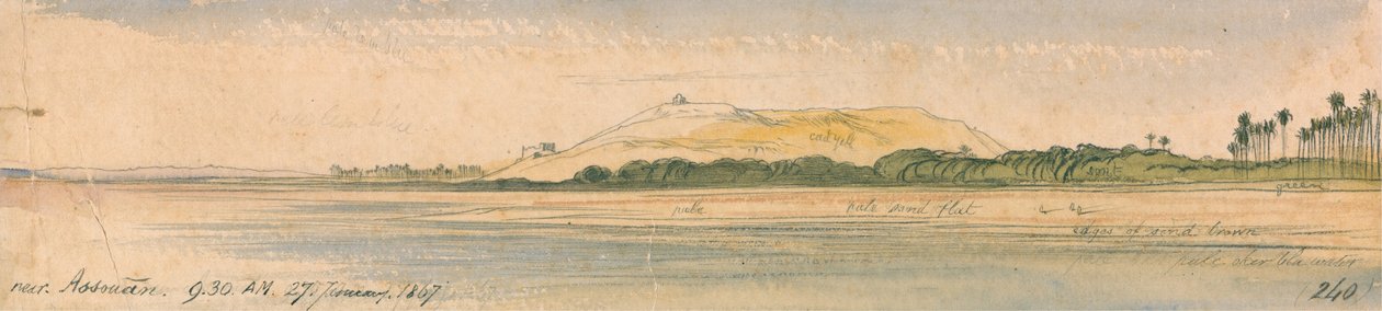 In der Nähe von Assuan von Edward Lear