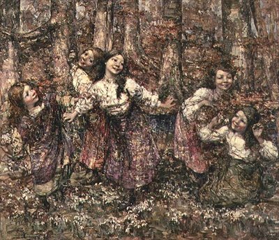 Februar-Mädchen von Edward Atkinson Hornel
