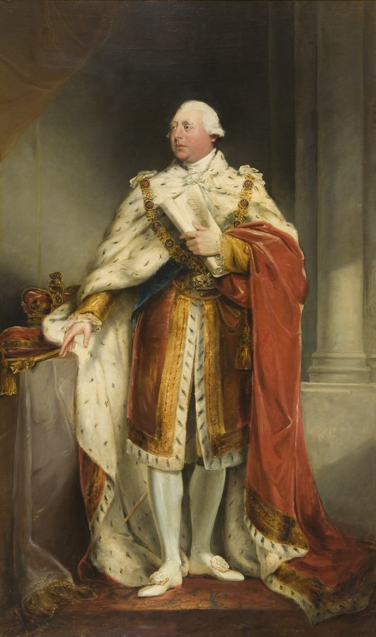 Porträt von George III, ca. 1810-15 von Edward Bird