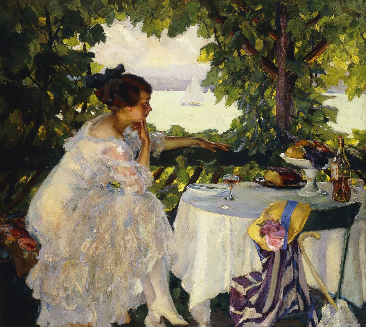 Im Laubengang von Edward Cucuel