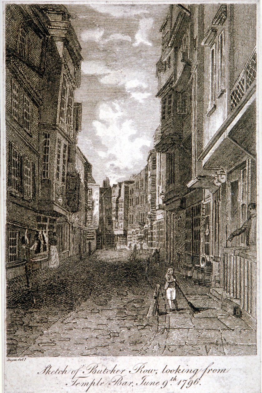 Butcher Row, Westminster, London, 1796 von Edward Dayes