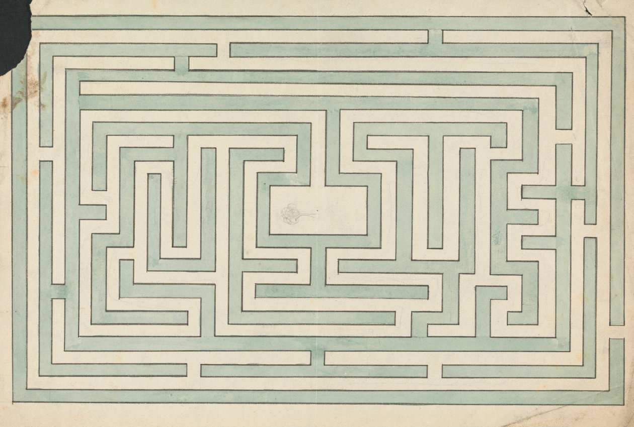 Labyrinth in Walworth, Surrey von Edward Francis Burney