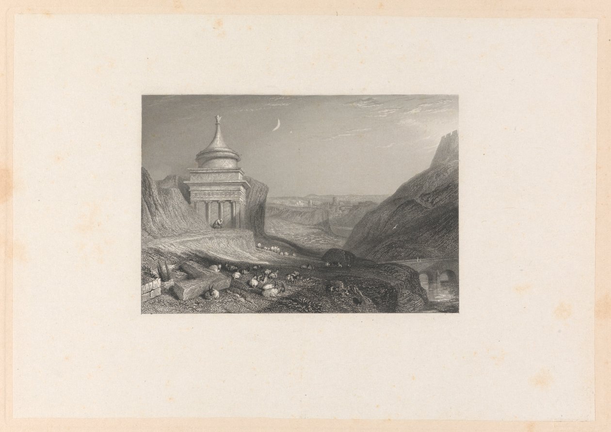 Tal des Baches Kedron von Edward Francis Finden