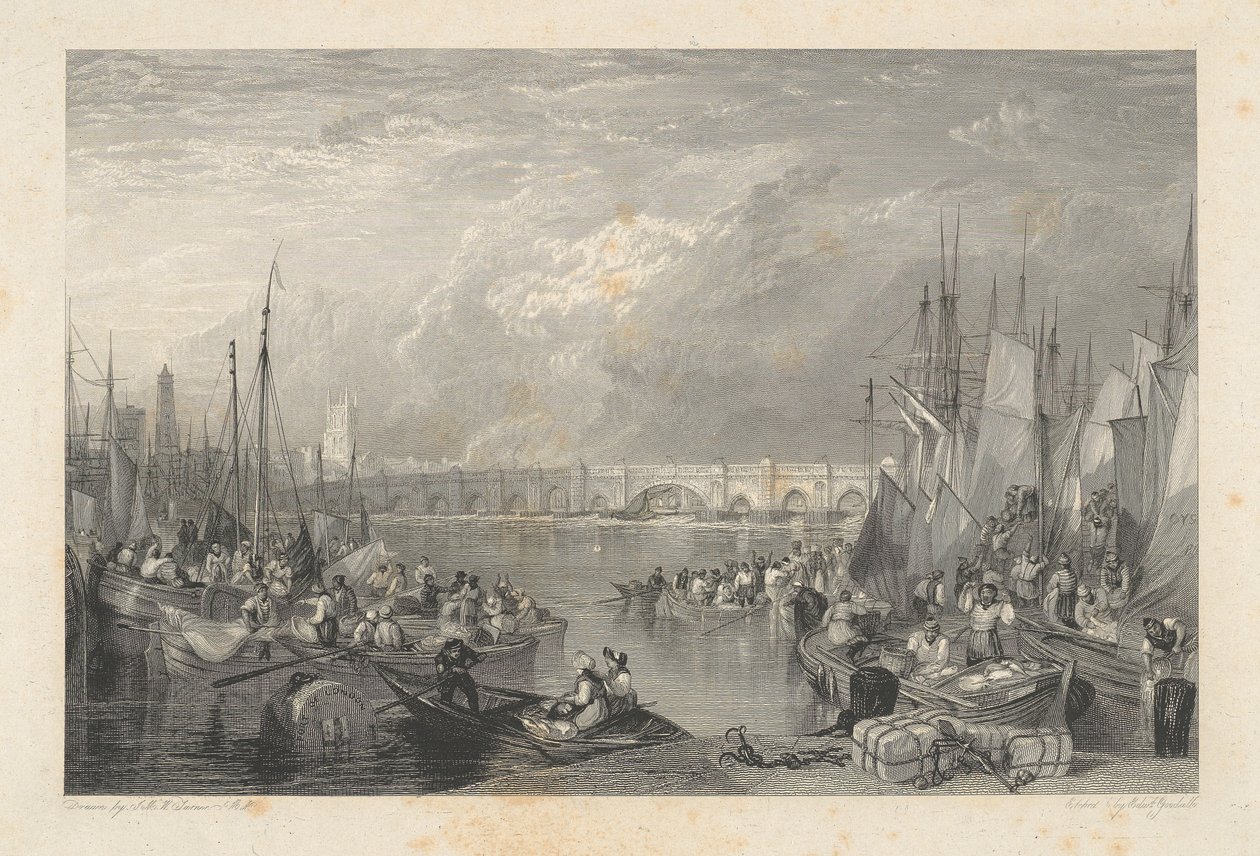 Alte London Bridge und Umgebung von Edward Goodall