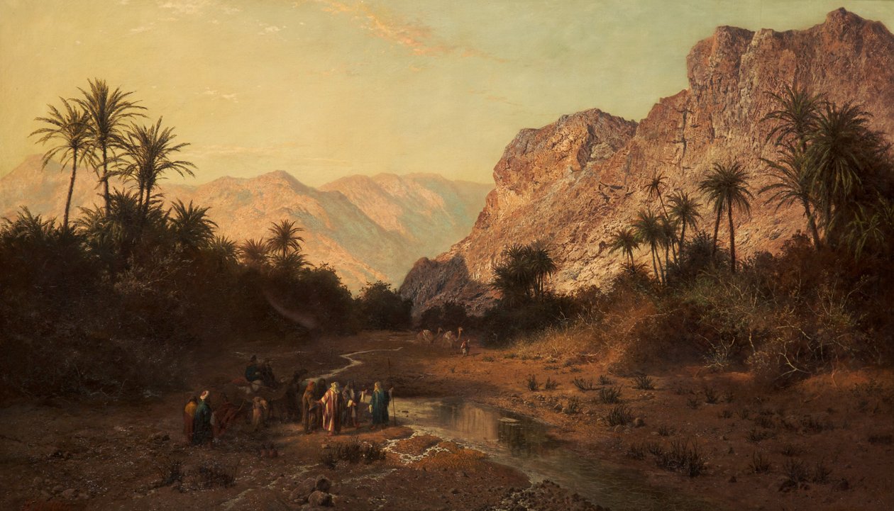 Rephidim, Wüste Sinai, 1877 von Edward Henry Holder