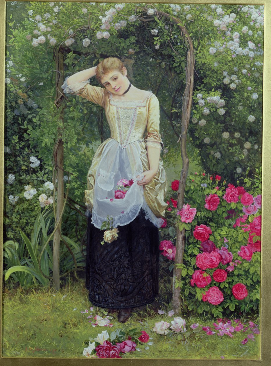 Die Rosenlaube, 1877 von Edward Killingworth Johnson