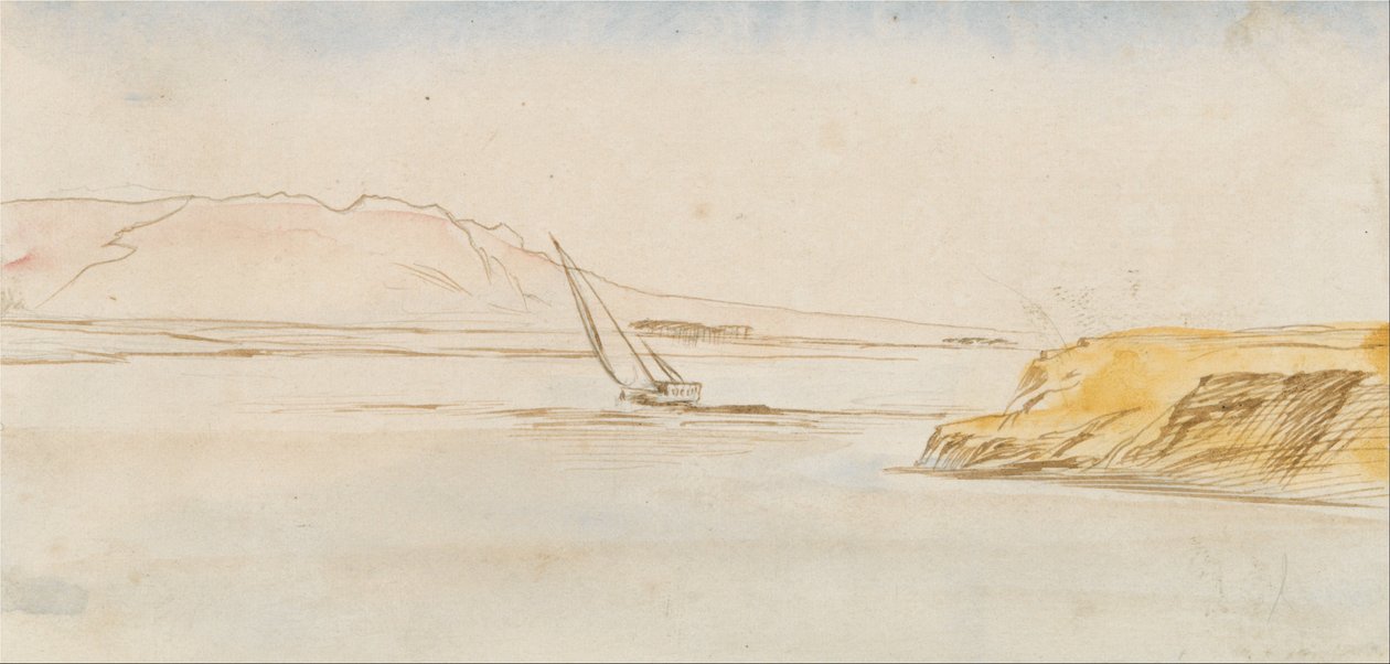 Boot auf dem Nil von Edward Lear