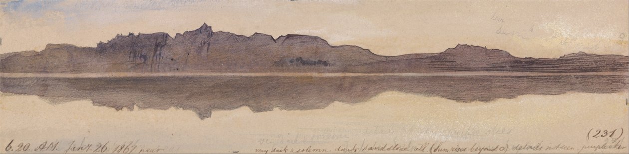 Morgendämmerung am Nil von Edward Lear