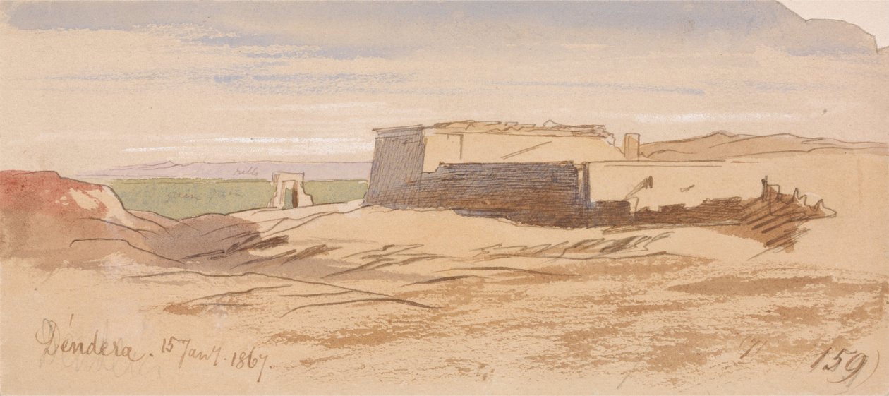 Dendera von Edward Lear