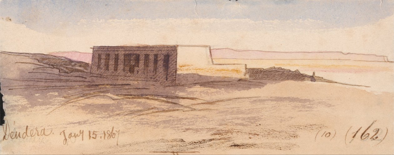 Dendera von Edward Lear
