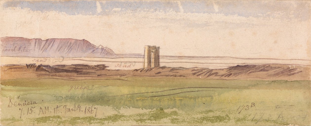 Dendera von Edward Lear