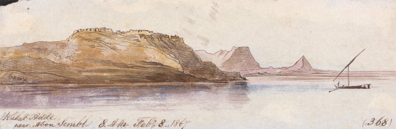 Kulat Adde, nahe Abu Simbel von Edward Lear