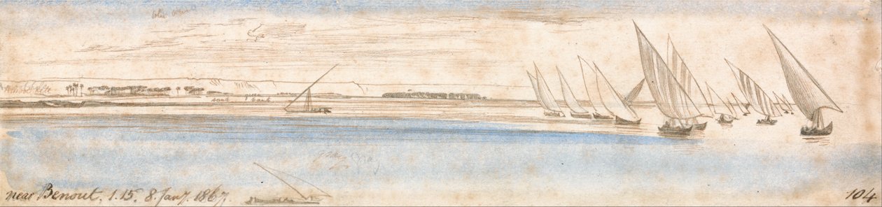 In der Nähe von Benout von Edward Lear